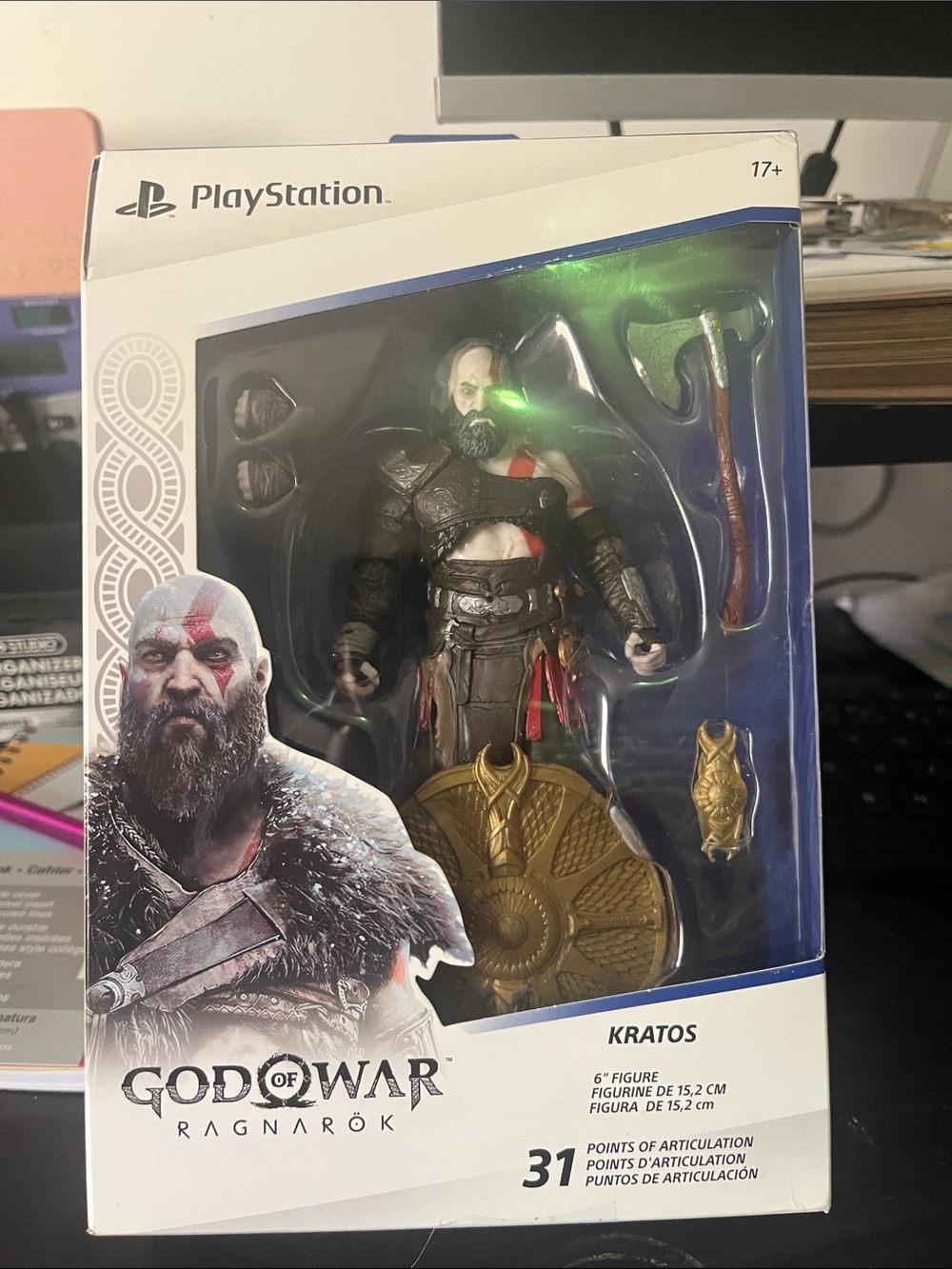 Sony God of War Ragnarök Kratos Action Figure - Black, Gold, Red